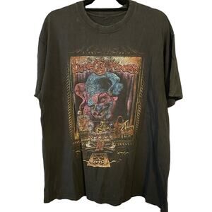Faded Insane Clown Posse Joker with Bleach Marks Double Sided Shirt Adult XL